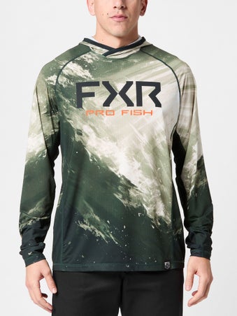 FXR Derby Swell Air UPF Hoodie Moss/Orange