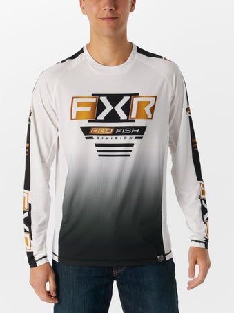 FXR Tournamant Air UPF Long Sleeve White/Gold