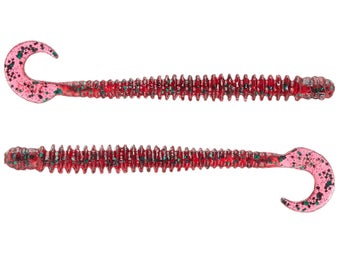 Zoom 8 Inch Big Dead Ringer Worm 10-Pack - Esche Morbide Per Pesca In Acqua Dolce - Foto 2