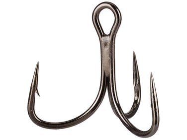Mustad KVD Elite Round Bend Treble Hook - Forged, Black Nickel Finish, Size 6 (Pack Of 11)