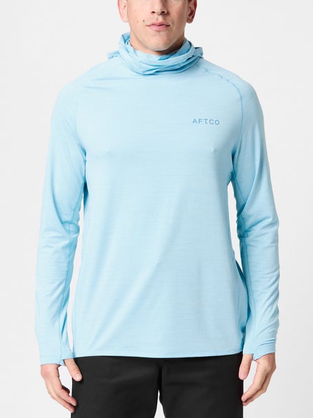 Aftco Adapt Sunmask Hoodie Airy Blue Heather 