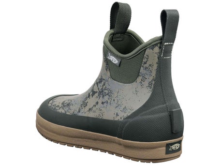 AFTCO Ankle Deck Fishing Boots - Green Acid Camo