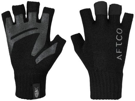 Aftco Warm Wool Fingerless Glove Black