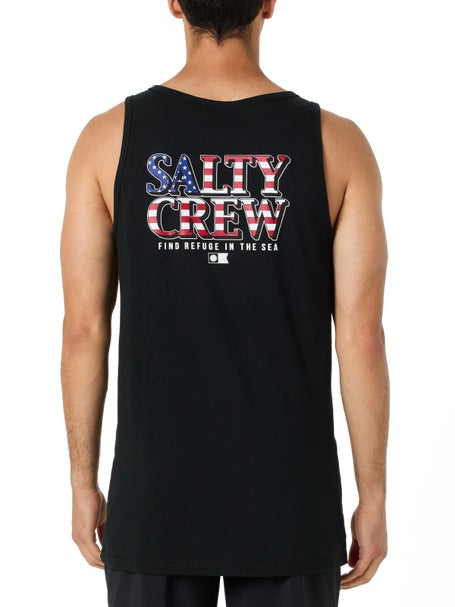 Salty Crew America Optic Tank Top Black