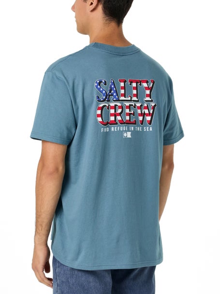 Salty Crew America Optic Short Sleeve Shirt Slate