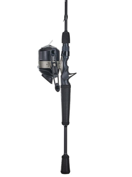 Zebco Omega Pro Spincast Reel and Fishing Rod Combo, 6-Foot 6-Inch 2-Piece  IM7 Graphite Fishing Pole, Split ComfortGrip Rod Handle, Size 30 Reel