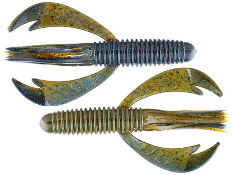 Big Bite Baits College Craw 4 8pk - Green Pumpkin Blue