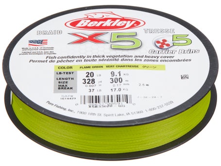 Berkley X5 Braid Fishing Line - Crystal