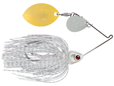 Booyah Double Willow Blade Spinnerbait 1/2 oz Chartreuse White Shad