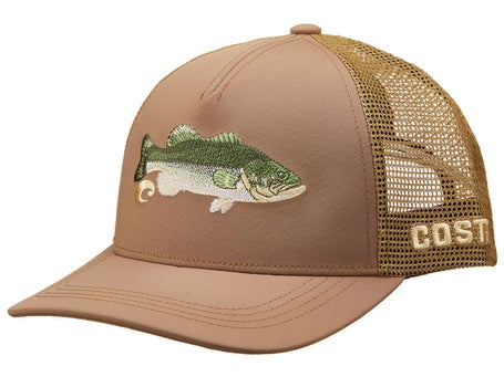 Costa Del Mar Bass Stitched Trucker Working Brown