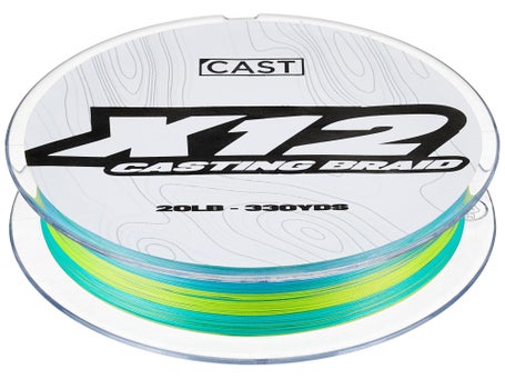 Cast Fishing Co. X12 Braided Line 330yds\