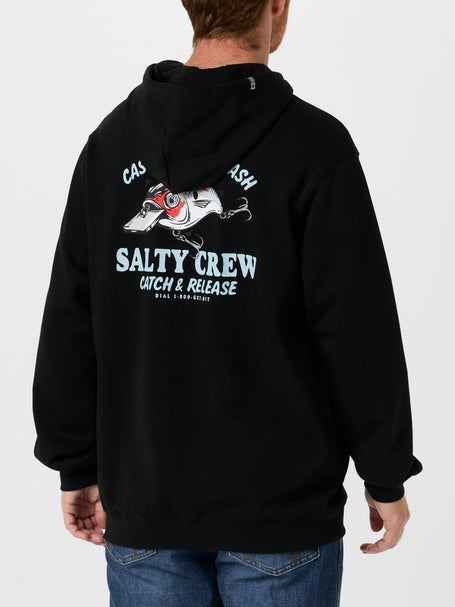 Salty Crew Cast Life Fleece Hood Black