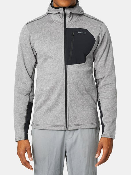 Simms Men's CX Hoody - Full Zip, Dark Stone/Ghost Camo Stone / M