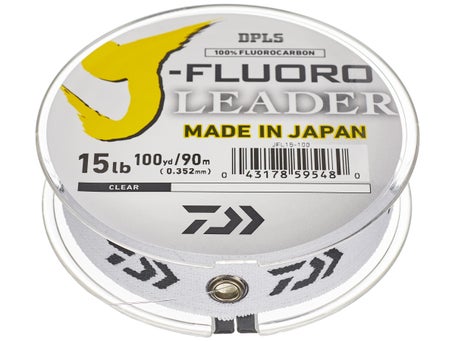 Daiwa J-Fluoro Fluorocarbon Leader - 20lb - 100yd