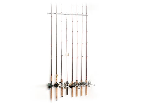 Dubro Trac-A-Rod Fishing Rod Rack White