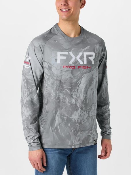 FXR Derby Undertow Air UPF Long Sleeve Grey/Red