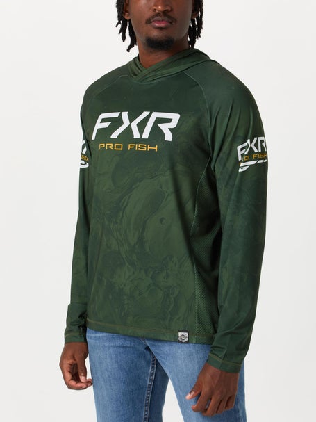 FXR Derby Undertow Air UPF Hoodie Army Gold