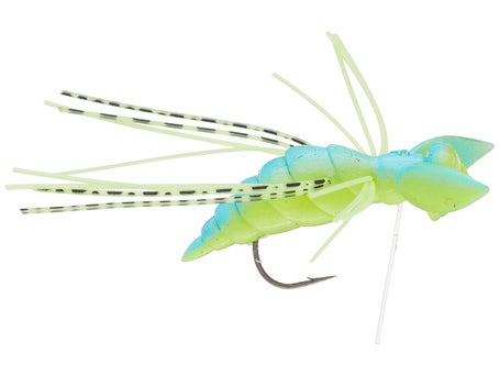 Evergreen Gizmo Floating Jig Blue Back Chartreuse