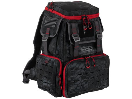 New Backpack Cooler Tackle Fishing Bag/Box With Shoulder Strap, Black