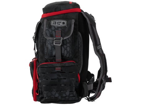 EGO Kryptek Tackle Box, Fishing Backpack with 4 Accessory Trays