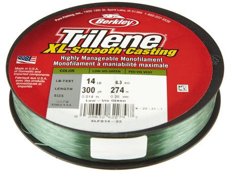 3) Berkley Trilene XL Monofilament Fishing Line 300yd 17lb Clear