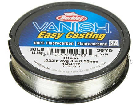 Berkley Vanish Leader Material Clear, 30 Yard - 80 lb