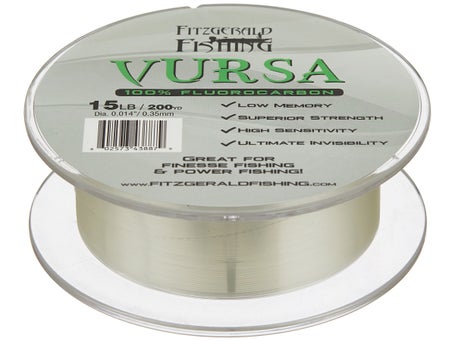 Triple Fish 15 lb Test Fluorocarbon Fishing Line, Clear, 0.35 mm/200 yd