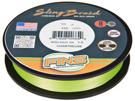 FINS Sling Braid Braided Line Chartreuse