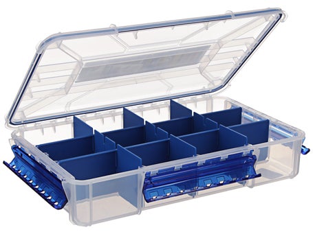 Flambeau Slim Ultimate Tuff Tainer Hard Tackle Box - Blue/Clear