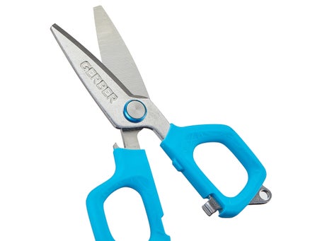 Kraken Bass Fishing Scissors - Fits Big Hands or Gloves for Cutting Braided Fishing Line & Modifying Baits Rust Proof
