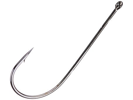  Gamakatsu 51411 1/0 Shiner Loose Hooks, 6-Pack, Black