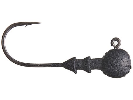 Great Lakes Finesse Stealth Ball Head Jig, Matte Black #1 / 1/16oz.