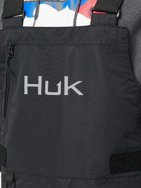 HUK Men's Tournament Bib | Wind Proof & Water Proof Fishing Bib Work  Utility Coveralls
