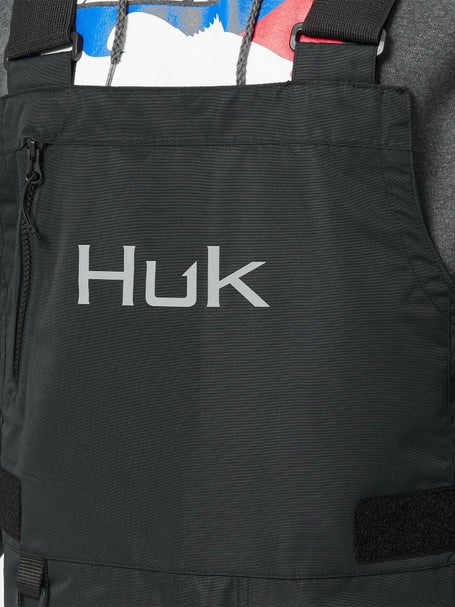 Huk Men's Grand Banks Rain Bibs Black XL