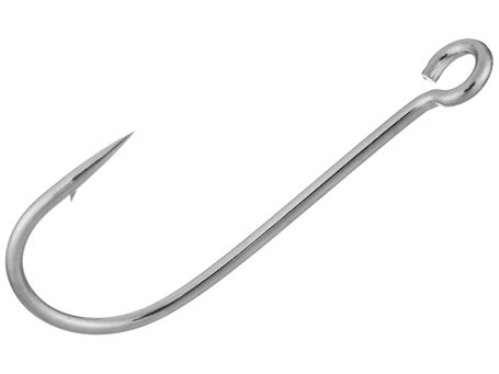 Gamakatsu Open Eye Siwash Hook, 1/0 / Nickel