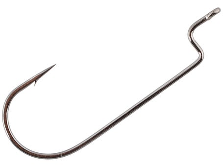 Gamakatsu Offset Round Bend Worm Hooks Black / 5/0 Hook