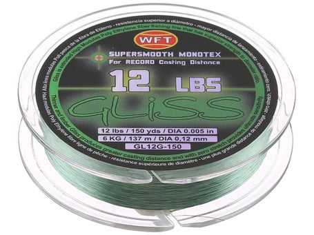 WFT Gliss HMPE Hybrid Monotex Line Yellow 300m 6kg : : Sports,  Fitness & Outdoors