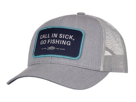 Aftco Guide Sayings Trucker Hat Heather Gray