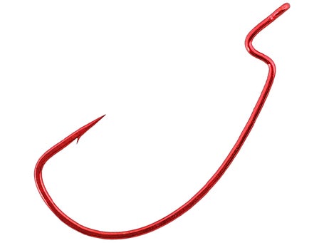 Gamakatsu 7431 Worm Hook, Superline Extra Wide Gap (EWG) Color: Red