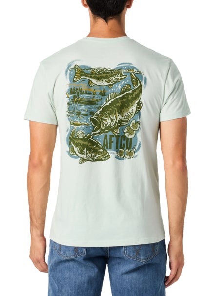 Aftco Habitat Short Sleeve Seafoam Heather
