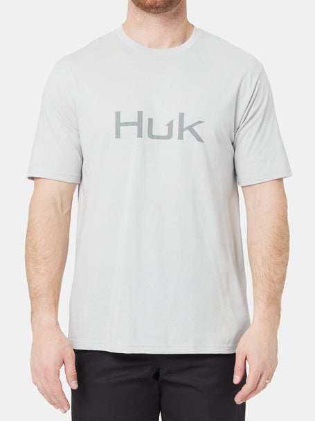 HUK Logo Tee Coastal Sky Heather (EA2)