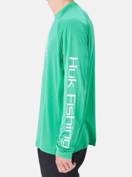 Huk, Shirts, Huk Green Long Sleeve Performance Fishing Outdoor Shirt Mens  Size Xl Read
