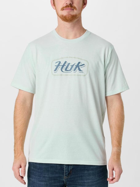 Huk Script Short Sleeve Shirt Algae Heather 