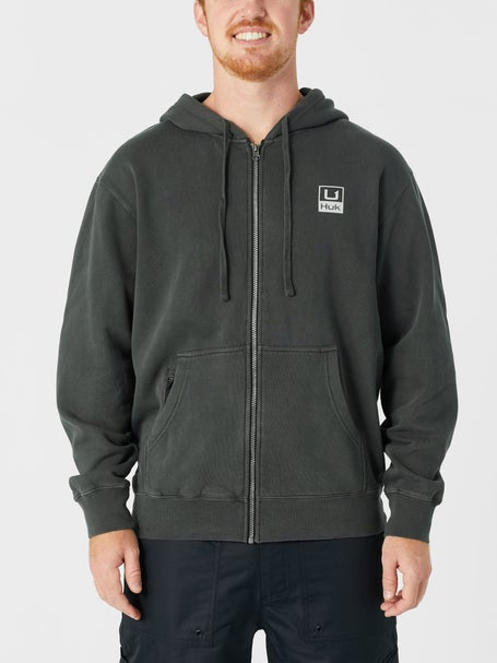 HUK Logo Hoodie Long Sleeve Moss H1300075-316 CHOOSE