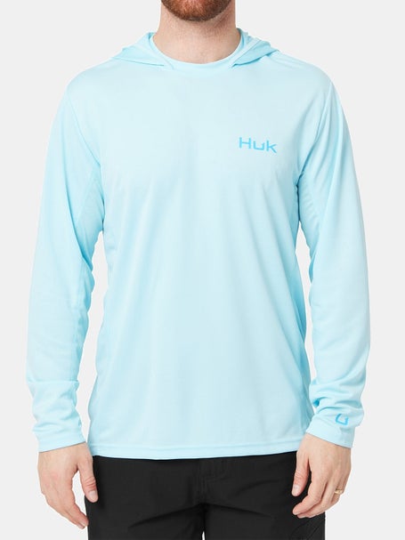 Huk Icon x Inside Reef Long Sleeve Crystal Blue / XL