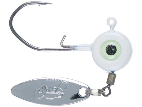 Jenko Slasher Spin Jig Heads - 1/4oz 3pk White - SSJH014W