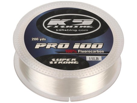 K9 Fishing PRO100 100% Fluorocarbon Line