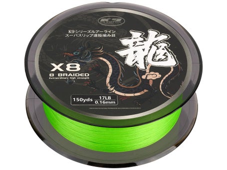 K9 Fishing X8 JDM Silk Braid Neon Green