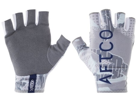 AFTCO Solblok Gloves / Gray Camo / XXL