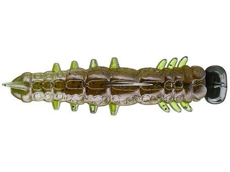 caterpillar fishing lures FISH-ITT FIRST LURE COMPANY • The POP-EYED RATTLER Lure • CRYSTAL RAINBOW TIGER on drop shots Tackle Beacon Catfish Catulpa Worm